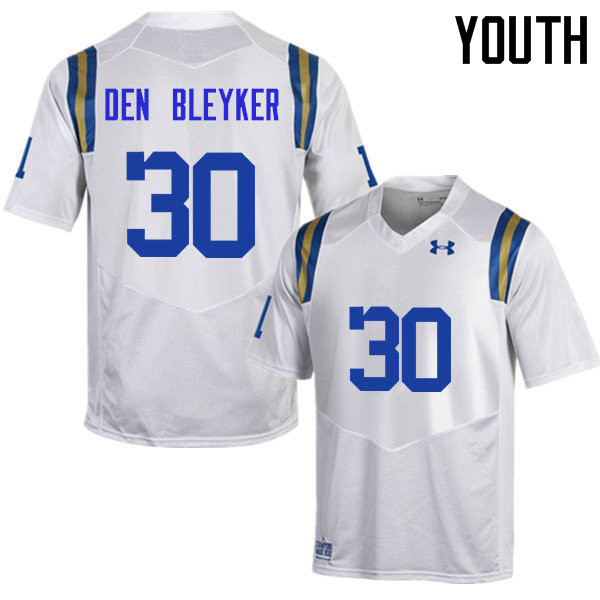Youth #30 Johnny Den Bleyker UCLA Bruins Under Armour College Football Jerseys Sale-White - Click Image to Close